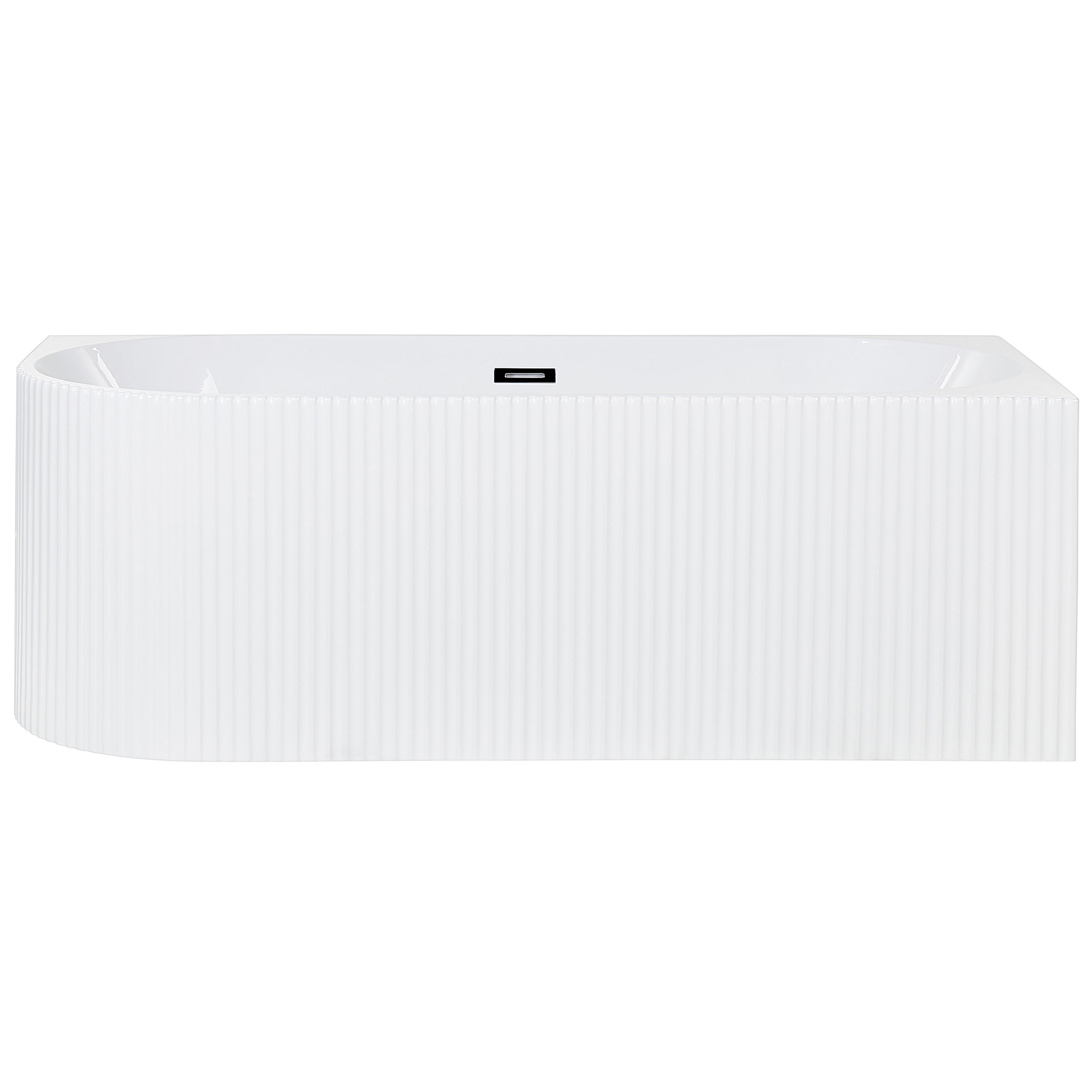 ECKBADEWANNE 80x169x59 cm weiß Gocta - Weiß, Kunststoff (80/59/169cm) - Beliani