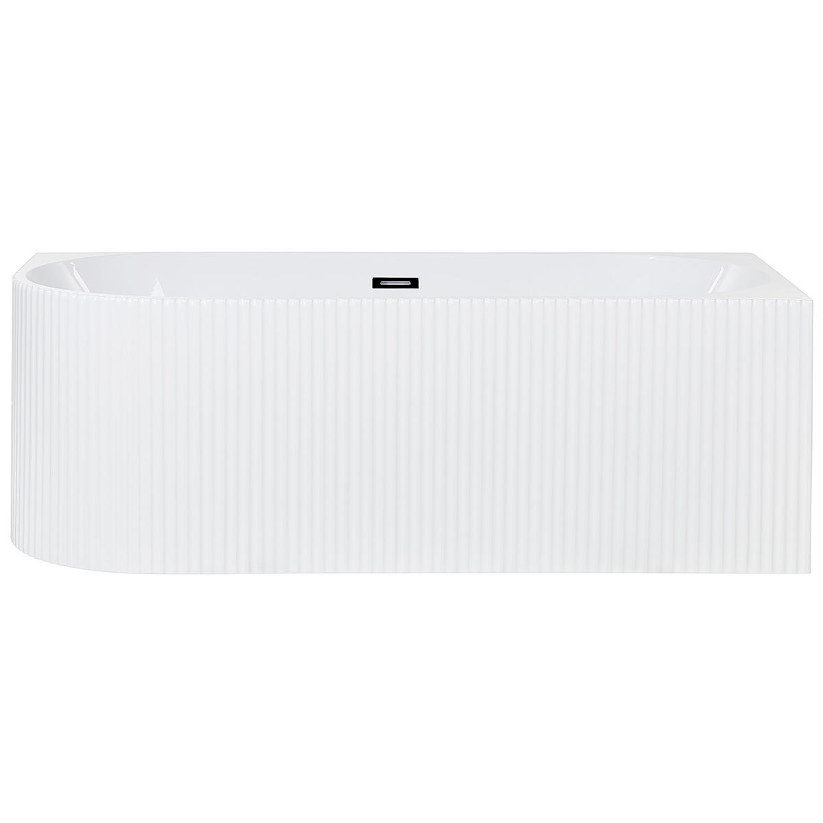 ECKBADEWANNE 80x169x59 cm weiß Gocta - Weiß, Kunststoff (80/59/169cm) - Beliani
