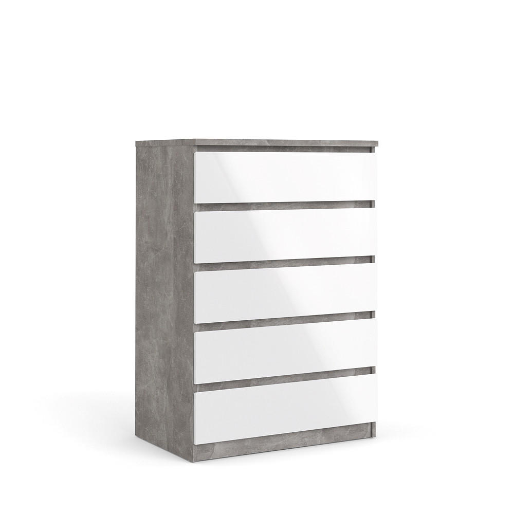 KOMMODE Beton Dekor - Grau, Holzwerkstoff (77/111/50cm) - ebuy24