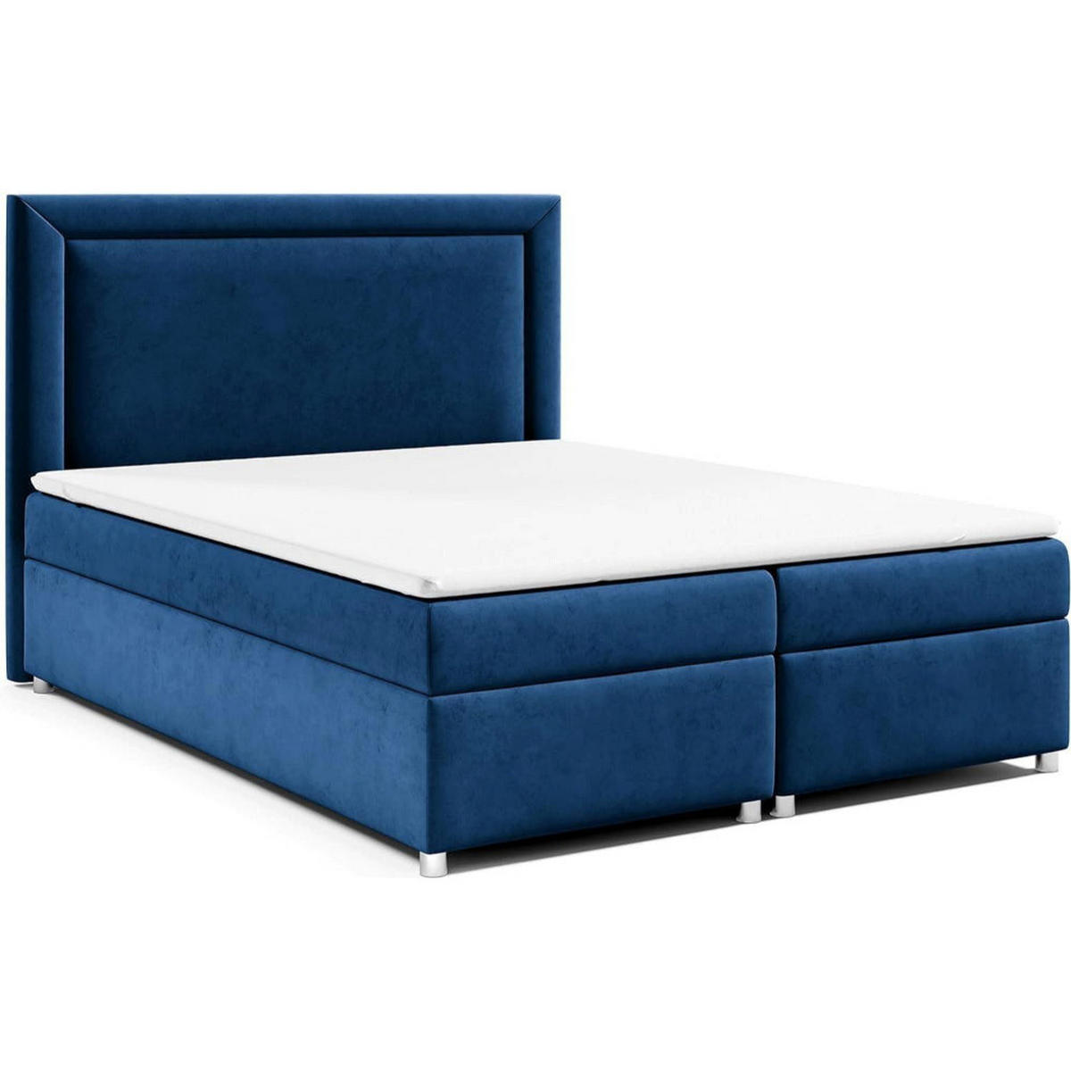 BOXBETT Trinity K-3 Bonellfederkern inkl. Topper - Blau, Holz/Holzwerkstoff (200/200cm) - Best For Home