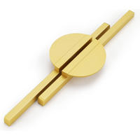 MÖBELGRIFF Gold 2er-Set 160 mm - Goldfarben, Metall (4/2.2/23cm)