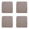 SITZKISSEN Rippe 48/48 cm 4er-Set - Braun, Textil (48/5/48cm) - Madison