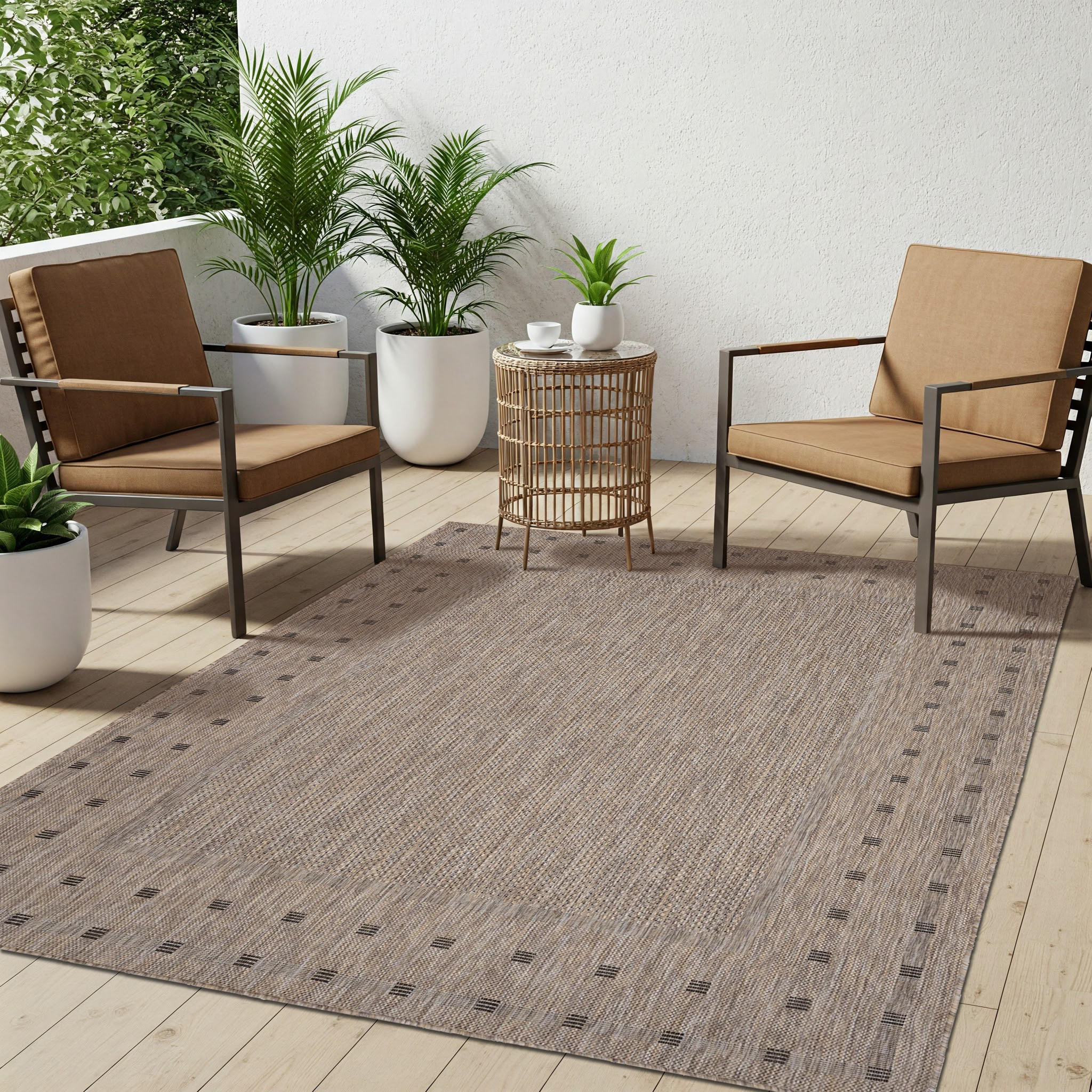 TEPPICH MELISSA Braun 140/200 cm - Braun, Kunststoff (140/200cm) - Tapiso