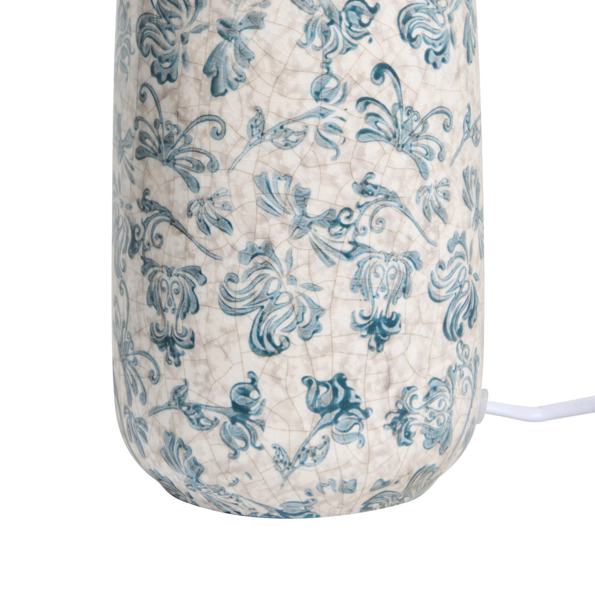 TISCHLAMPE Blau Lempa - Blau/Weiß, Keramik (23/23/45cm) - Beliani