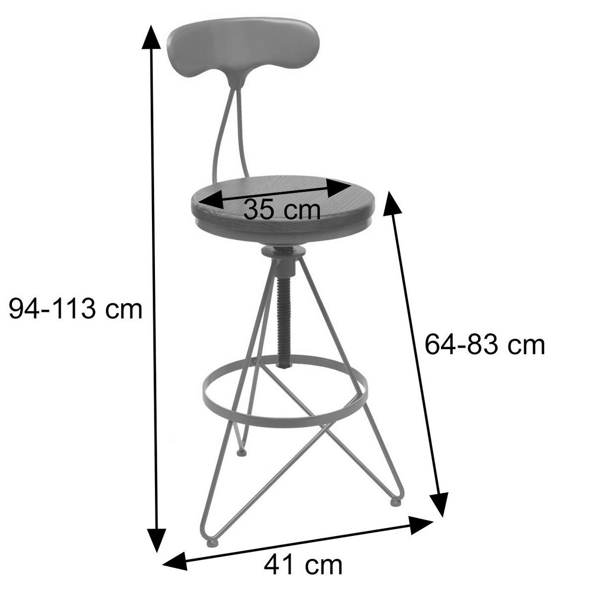 BARHOCKER Gold 2er-Set - Goldfarben, Holz (41/113/41cm) - MCW