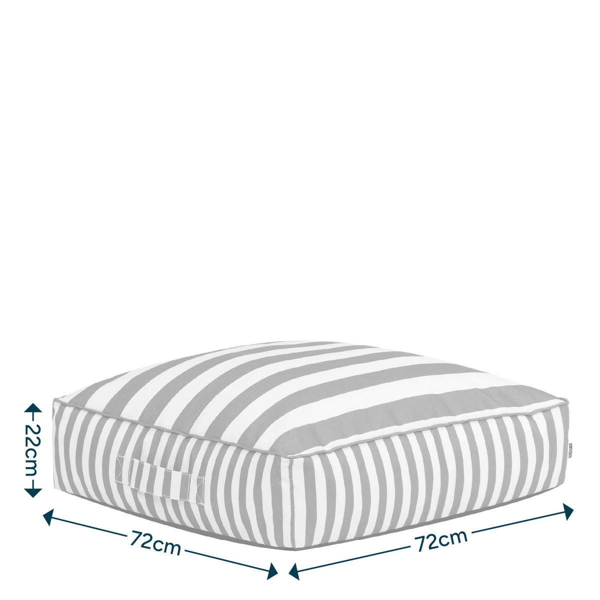 BODENKISSEN mit Sitzsackfüllung Solus - Braun, Textil (72/22/72cm) - icon