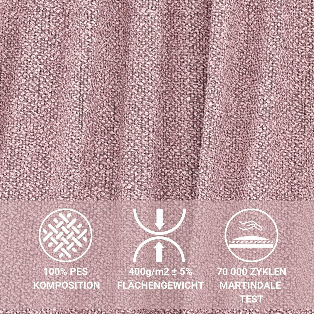 BOXSPRINGBETT Semplice Rosa 140/200 cm - Schwarz/Rosa, Holz/Holzwerkstoff (140/200cm) - Maison de Reve