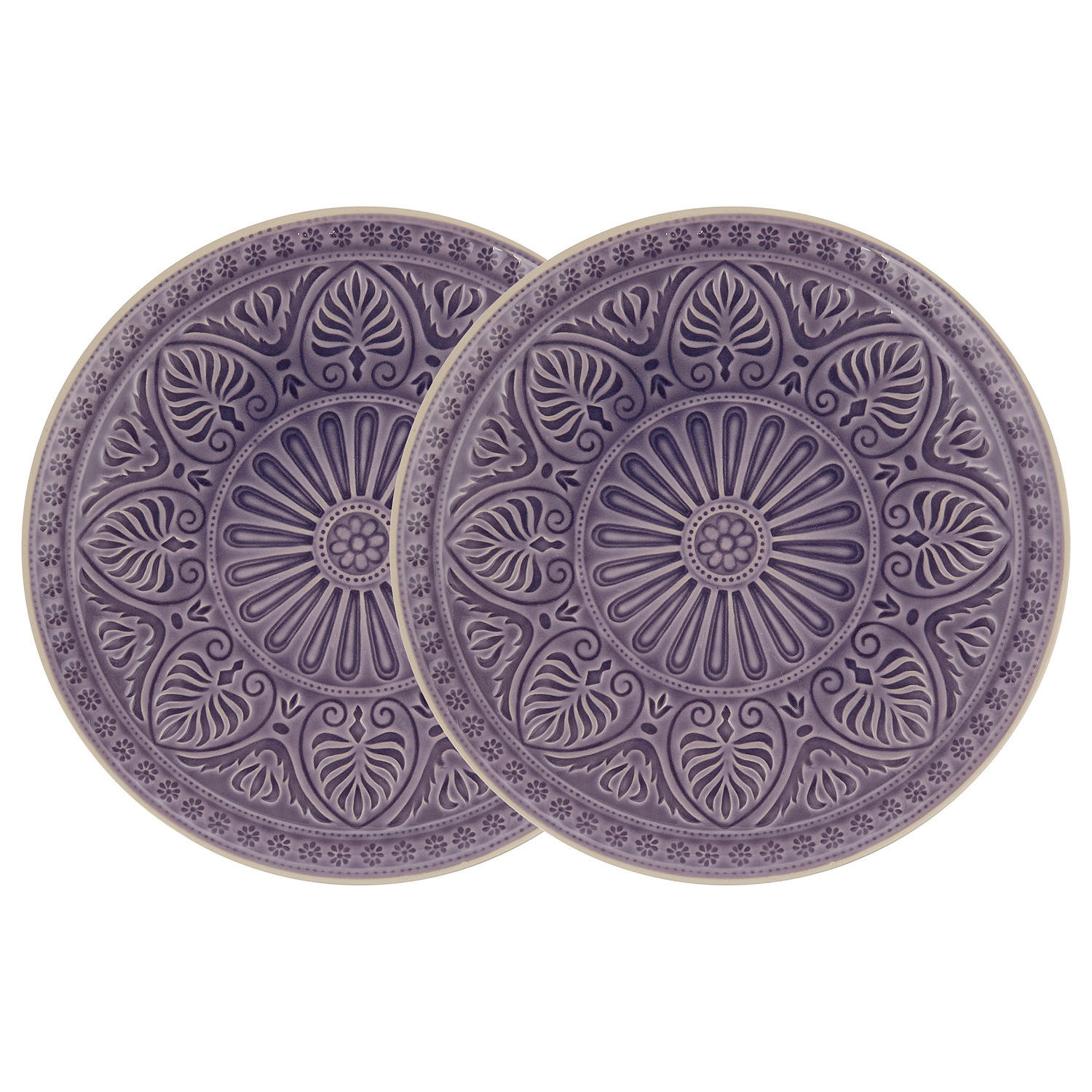 ESSTELLER (2er Set) Sumatra - Violett, Keramik (31/31/3cm) - Butlers