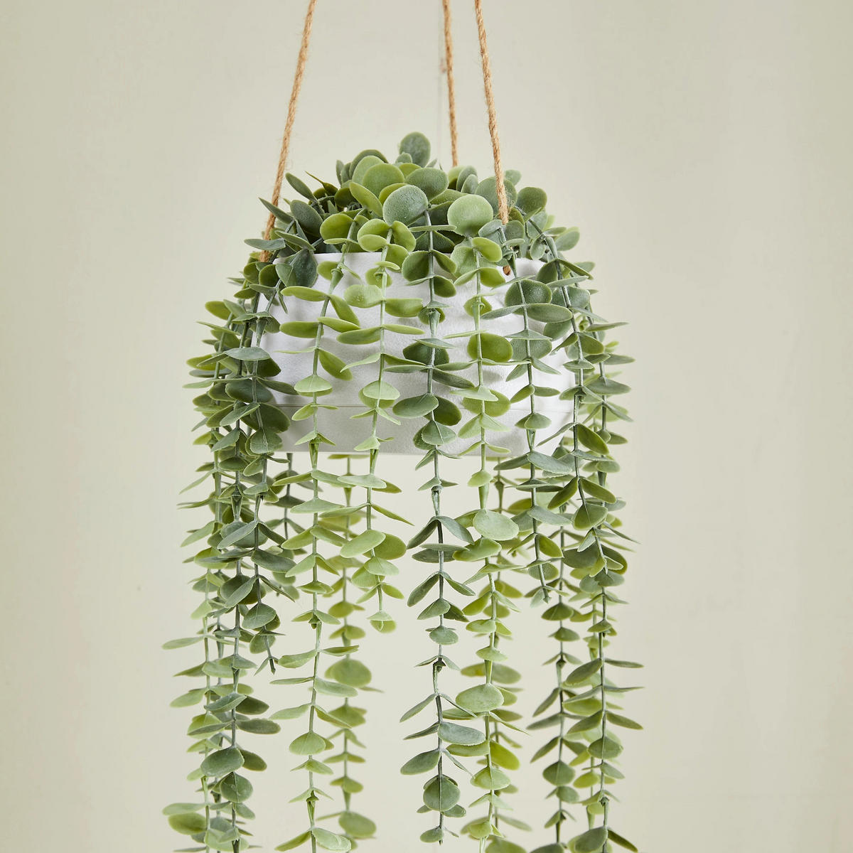 KUNSTPFLANZE Künstliche Hänge-Eukalyptus – Philemon 95 cm - Grün, Kunststoff (95cm) - aplanta