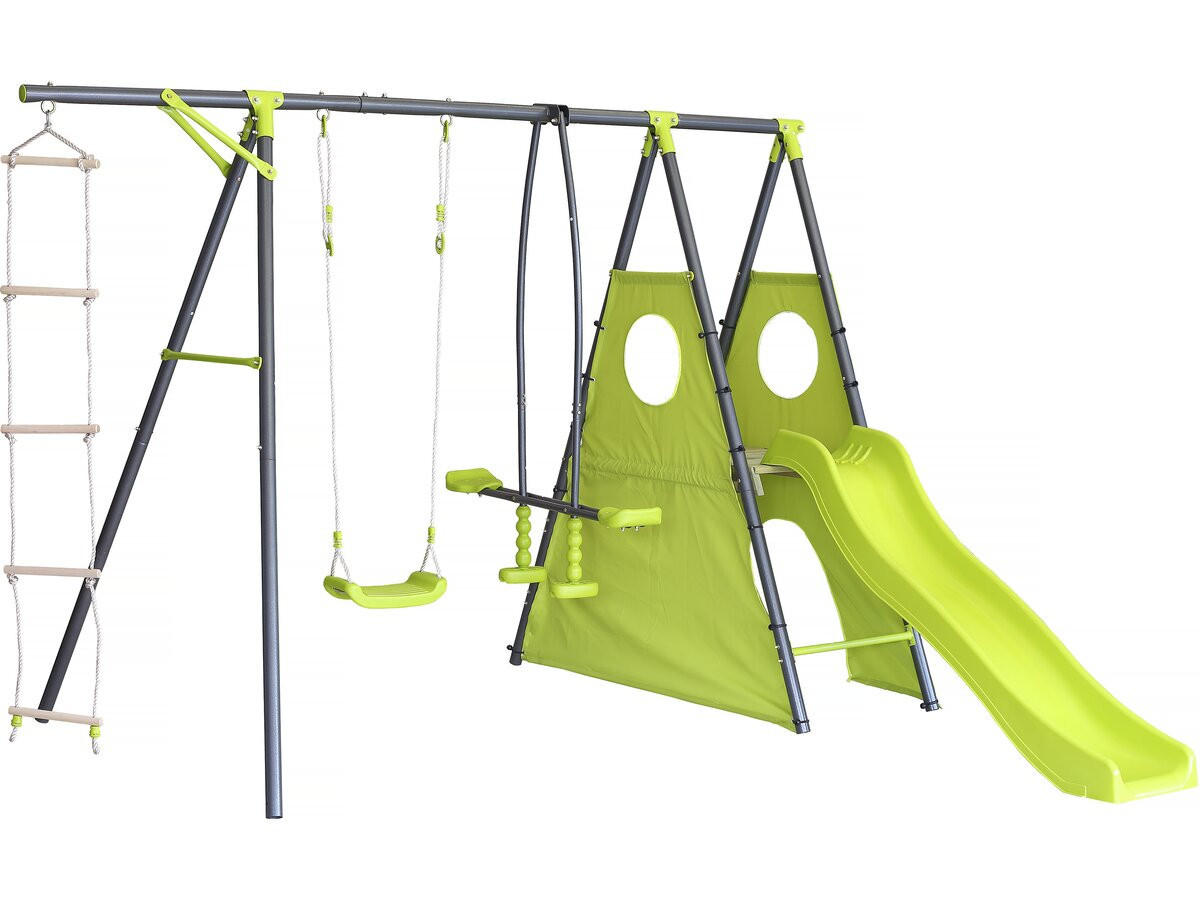 KLETTERGERÜST AUS STAHL dany Grün - Grün, Metall (268/195/285cm) - Habitat Garten