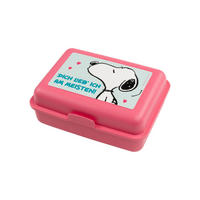 BROTDOSE The Peanuts Snoopy Dich lieb ich am meisten! Rosa 17,5 x 12,8 x 6,9 cm - Rosa, Kunststoff (17.5/6.9/12.8cm) - United Labels