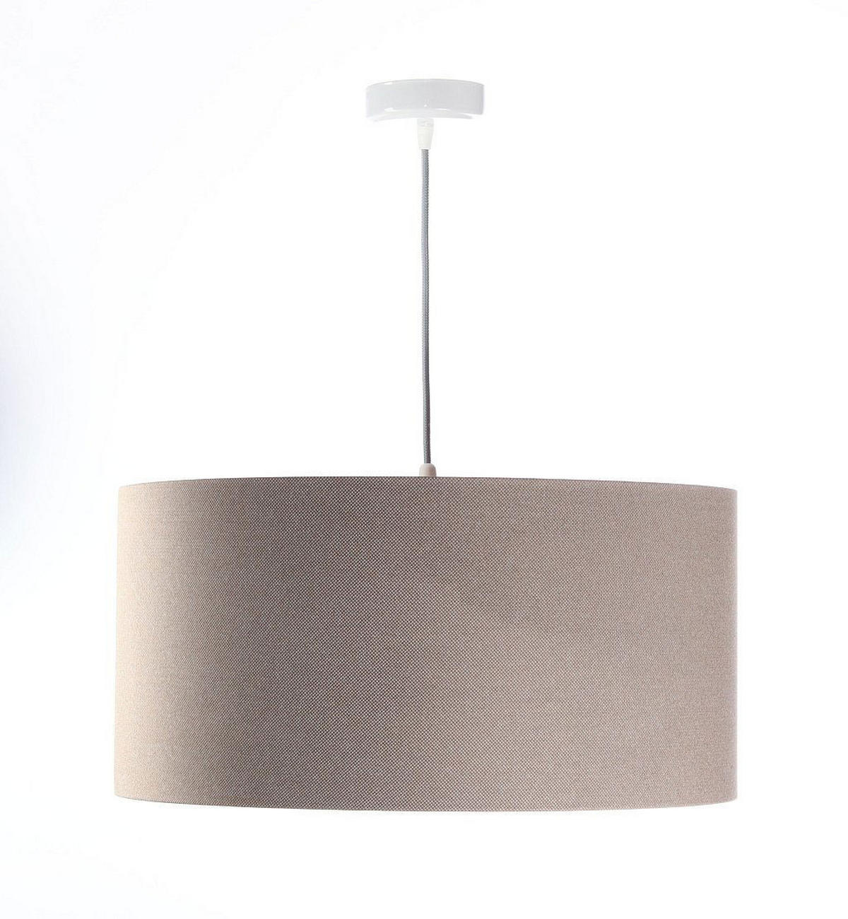 HÄNGELEUCHTE Silber 50/25 cm - Beige/Silberfarben, Kunststoff (50/0.8/25cm) - ONZENO