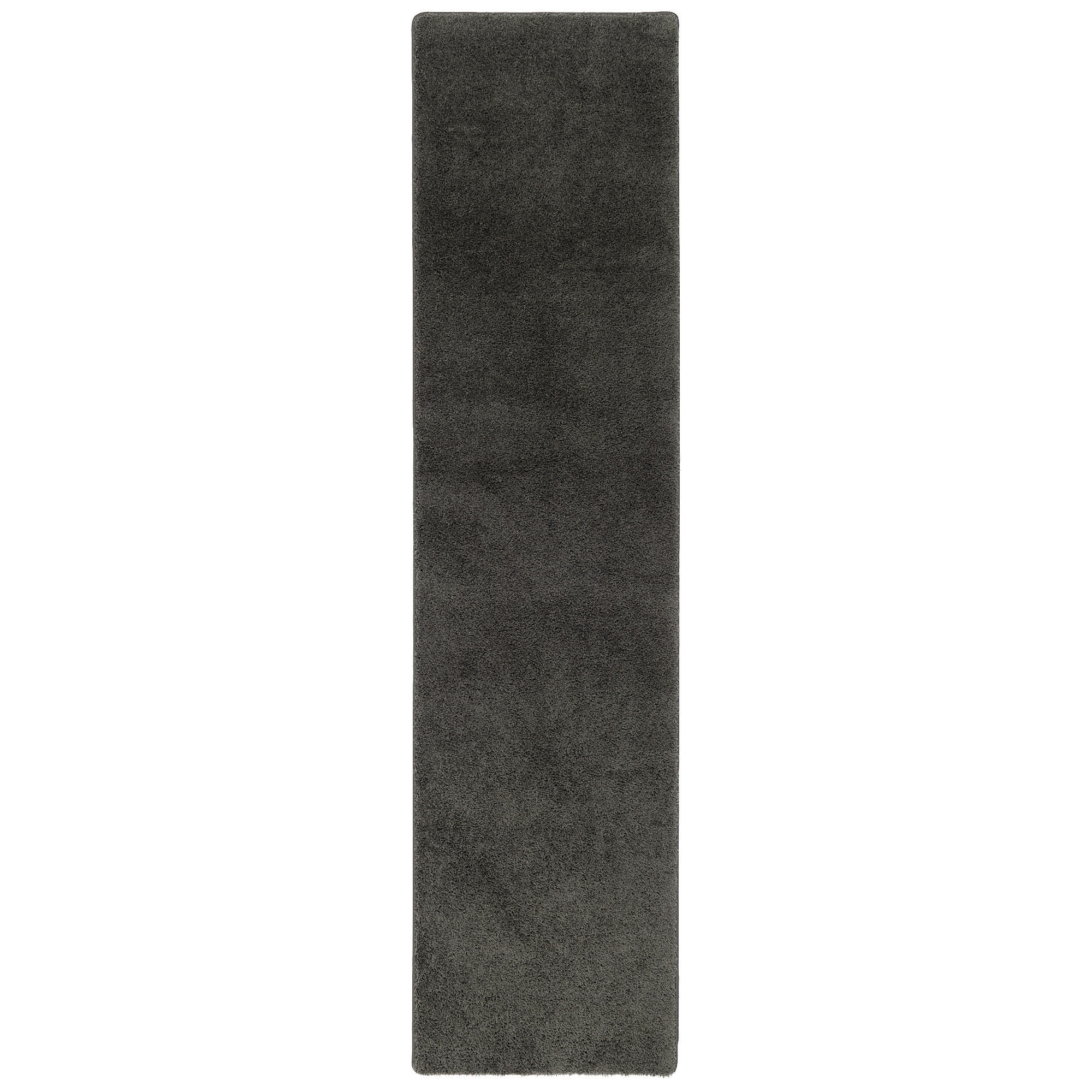 HOCHFLOR SHAGGY LÄUFER TEPPICH PALACE - Schieferfarben, Textil (80/400cm) - Snapstyle