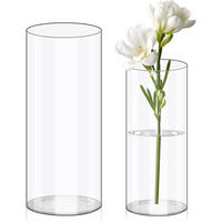 VASE 12*12*25CM - Transparent, Kunststoff (26.5cm) - LIBRATON