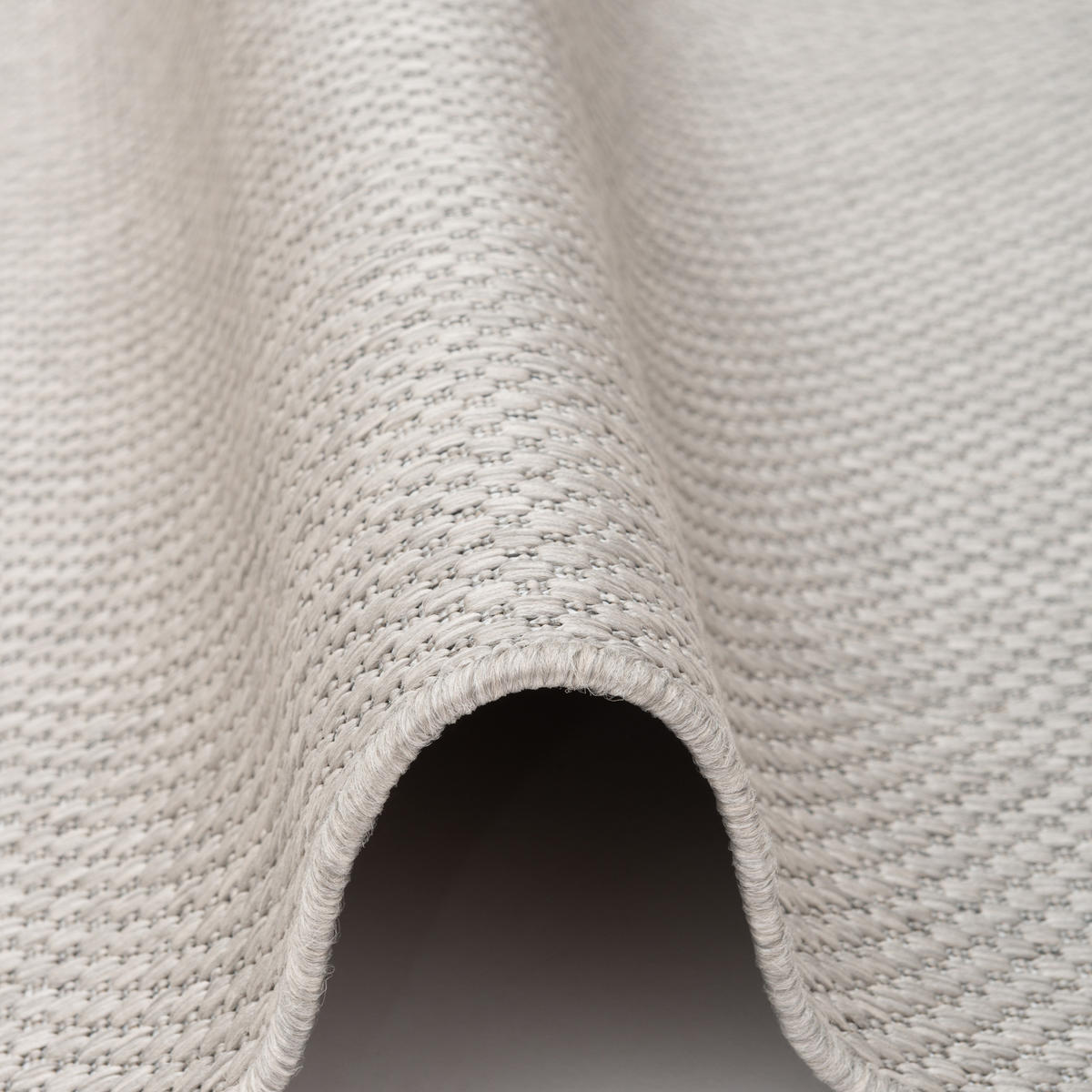 IN & OUTDOOR TEPPICH FLACHGEWEBE VALENCIA MIX - Silberfarben, Textil (140/200cm) - Pergamon