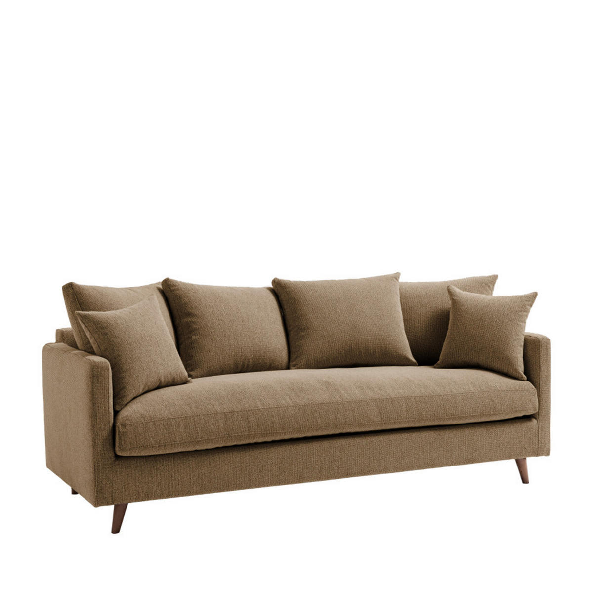 BETTSOFA - Karamell - Bernsteinfarben, Textil (213/86/95cm) - Drawer