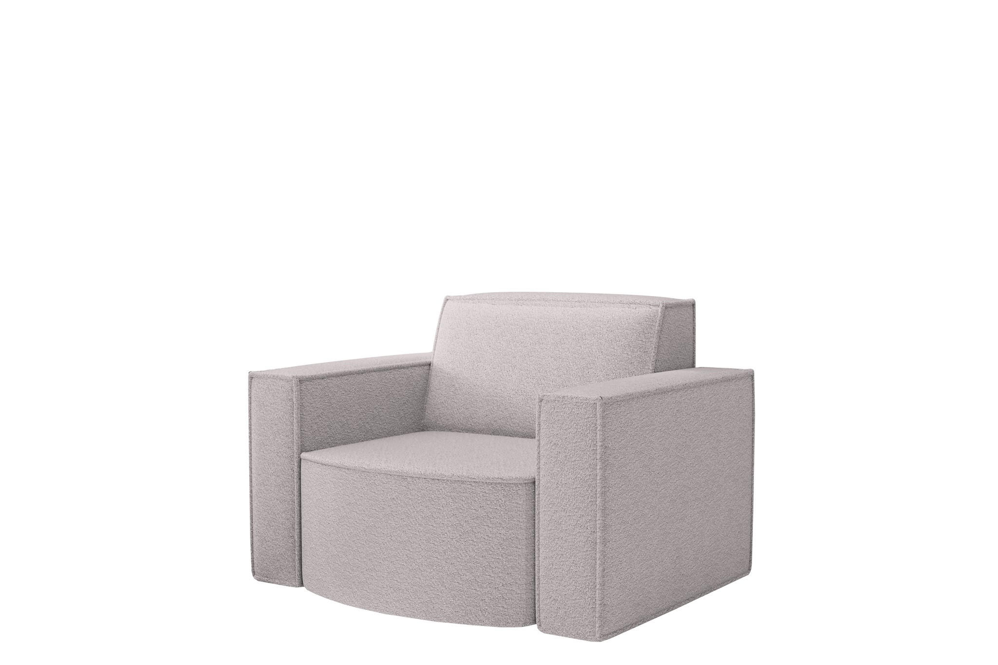 SESSEL Palma Ascot Bukla - Rosa, Holzwerkstoff/Textil (98/74/89cm) - Fun Möbel