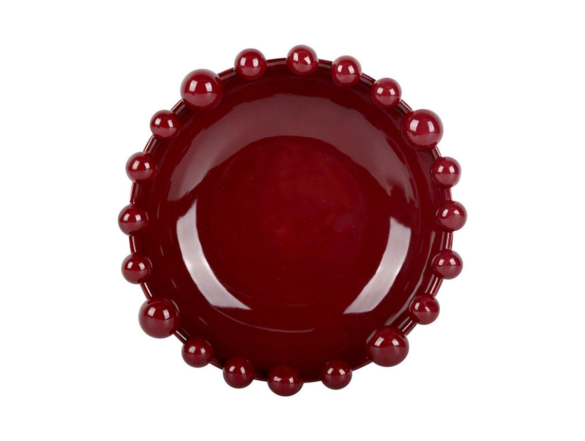 SCHALE Cadiz Dotty Rot 21.7/21.7/7.2 cm - Rot, Stein (21.7/7cm) - Present Time