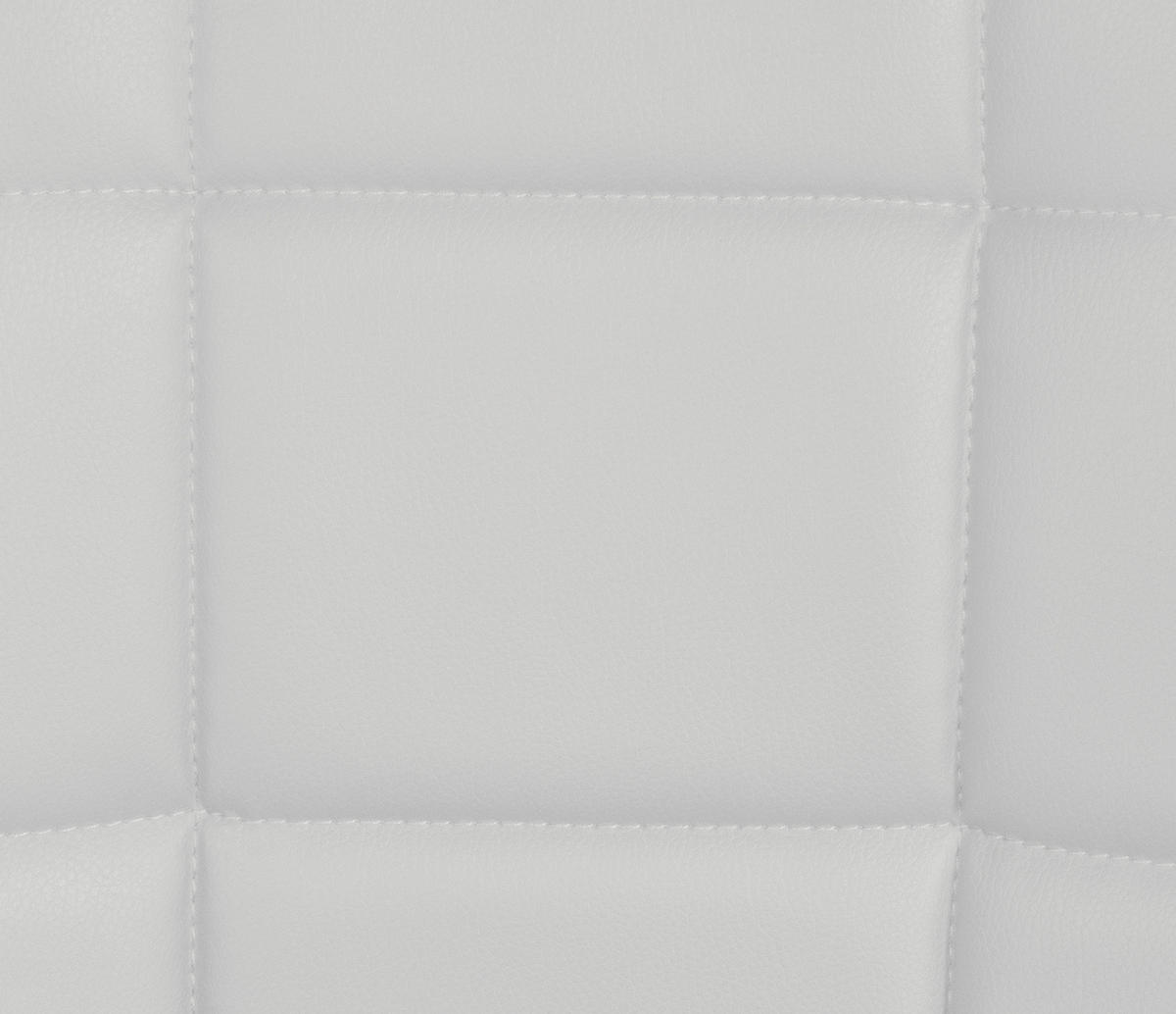 STUHL Lederlook weiß - Schwarz/Weiß, Textil/Metall (46/82/52cm) - CLP