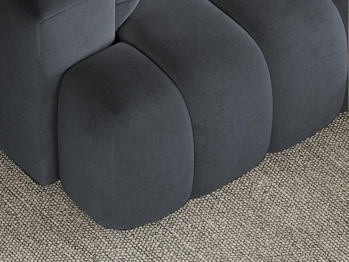 ECKSOFA Caleo Dunkelgrau Rechts - Dunkelgrau, Holz/Textil (270/170cm) - Graingold