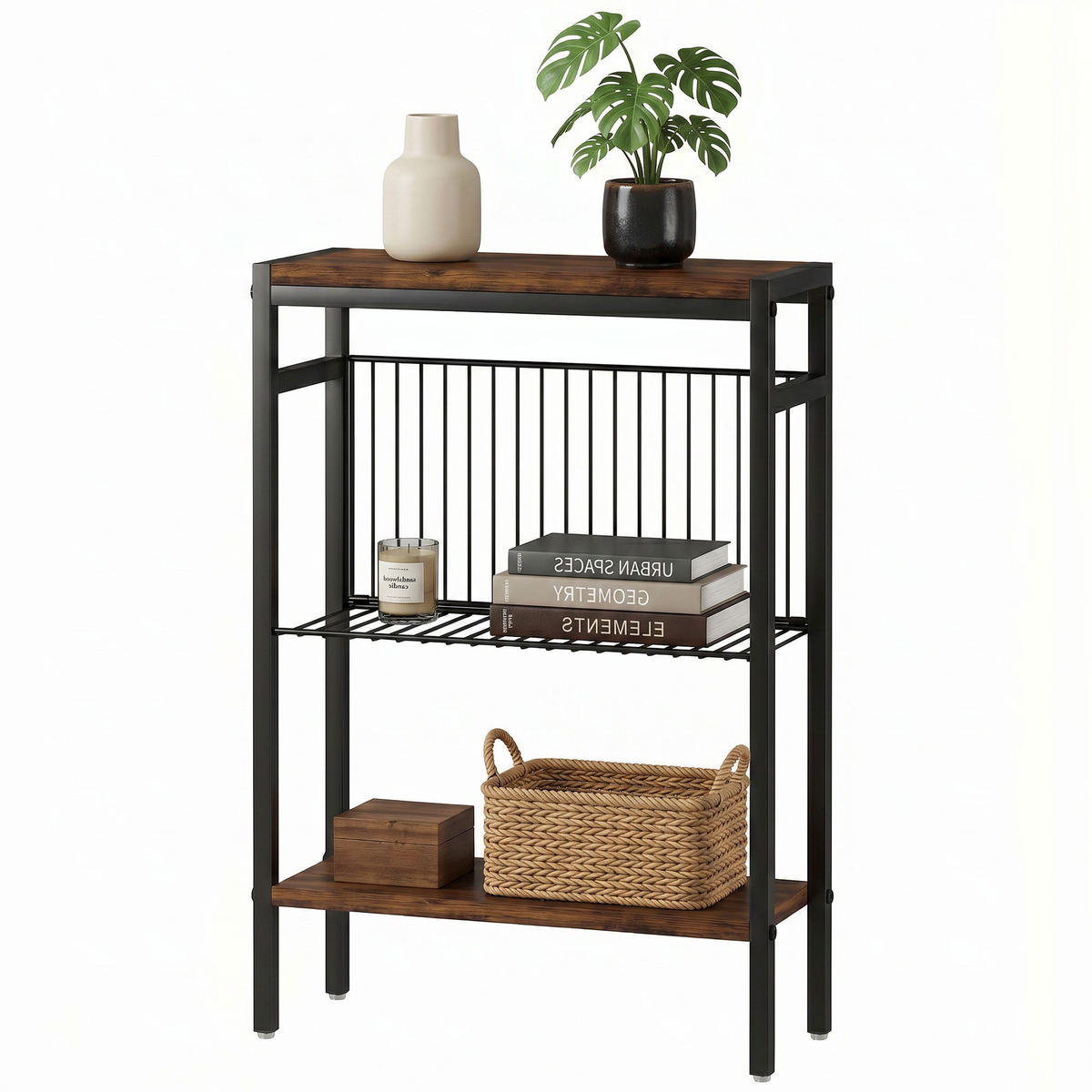 BEISTELLTISCH Rostfarben 43.0/18.0/62.5cm - Rostfarben, Holzwerkstoff (43/18/62.5cm)