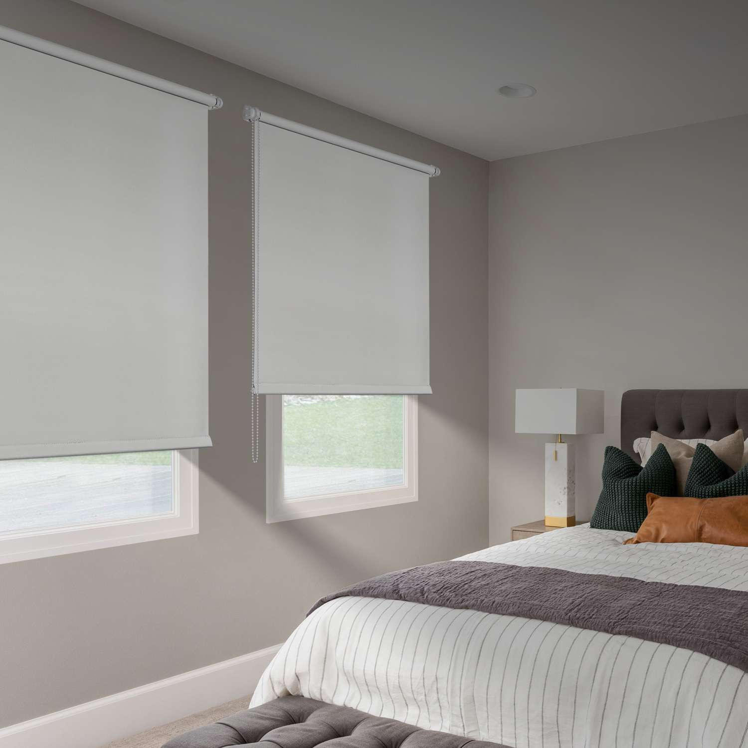 Thumbnail - Storesdeco Verdunkelungsrollo,, Weiß, Kunststoff, Uni, Rechteckig, 90x180 cm, CE, Wohntextilien, Rollos & Jalousien, Rol...