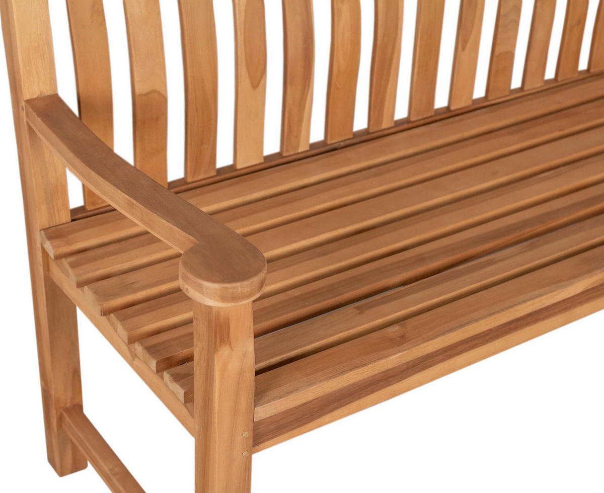 GARTENBANK Korfu - Naturfarben, Holz (120/94/60cm) - Mr. Deko