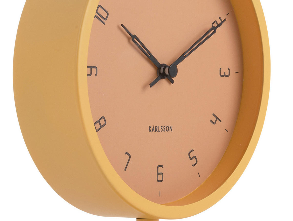 TISCHUHR Stark 4.5/22.5 cm - Gelb, Metall (15/22.5/4.5cm) - Karlsson