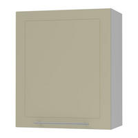 KÜCHENHÄNGESCHRANK Kvantum W2/60 Vanille Matt / Grau Matt 60 / 32,5 / 72cm - Creme/Grau, Holz/Holzwerkstoff (60/72/32.5cm) - Feldmann-Wohnen