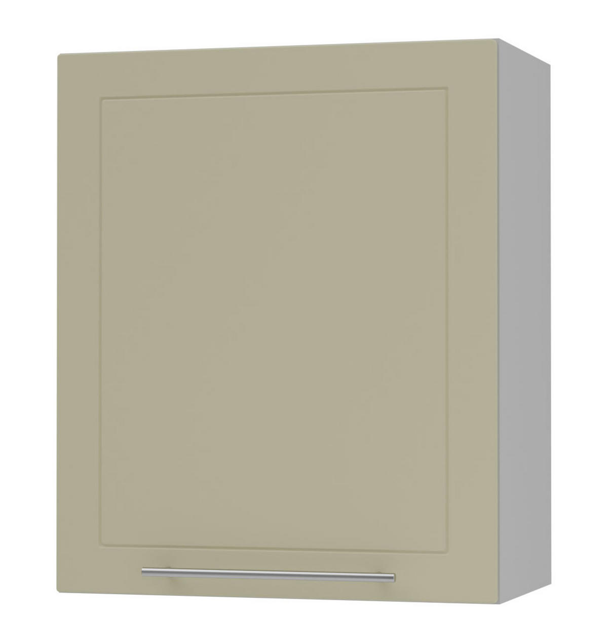 KÜCHENHÄNGESCHRANK Kvantum W2/60 Vanille Matt / Grau Matt 60 / 32,5 / 72cm - Creme/Grau, Holz/Holzwerkstoff (60/72/32.5cm) - Feldmann-Wohnen