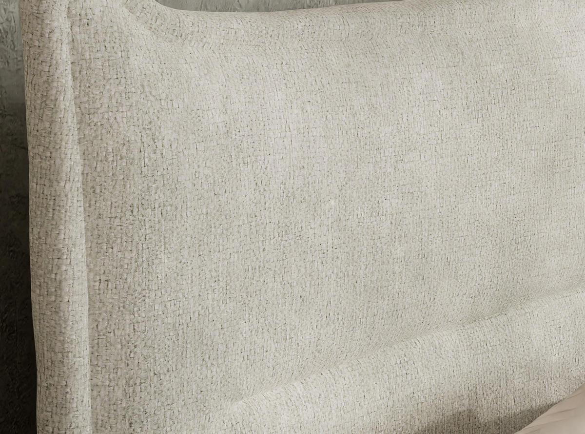 BOXSPRINGBETT Pelino 140/200 cm, in Creme, Bettkasten, Matratze, Topper - Creme/Schwarz, Holz/Holzwerkstoff (140/200cm) - Maison de Reve