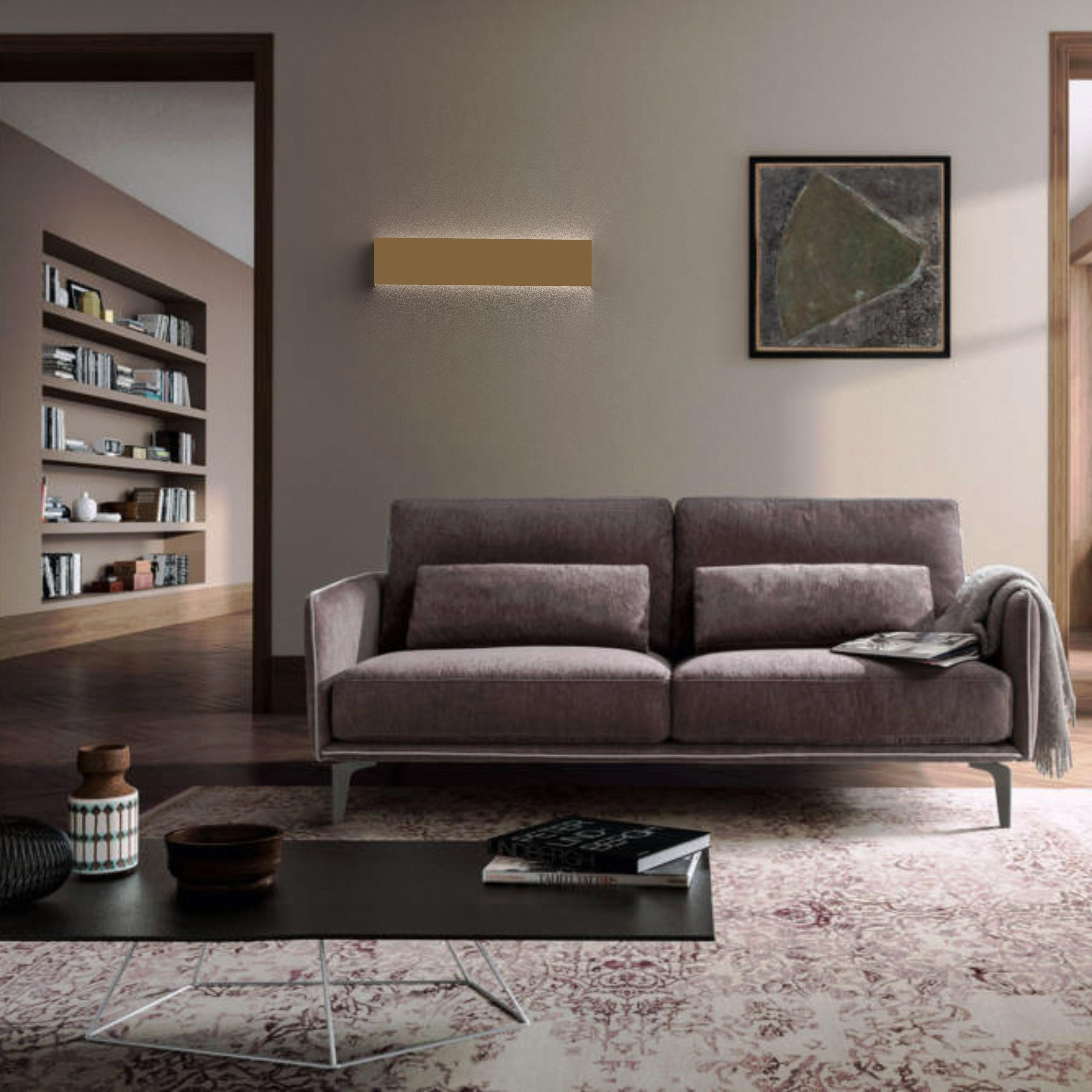 LED-WANDLEUCHTE - Goldfarben, Metall (50.4/11/3.6cm) - Lumicom