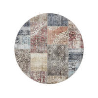 VINTAGE-TEPPICH George waschbar ø 160 cm rund - Multicolor, Kunststoff (160/160cm) - benuta