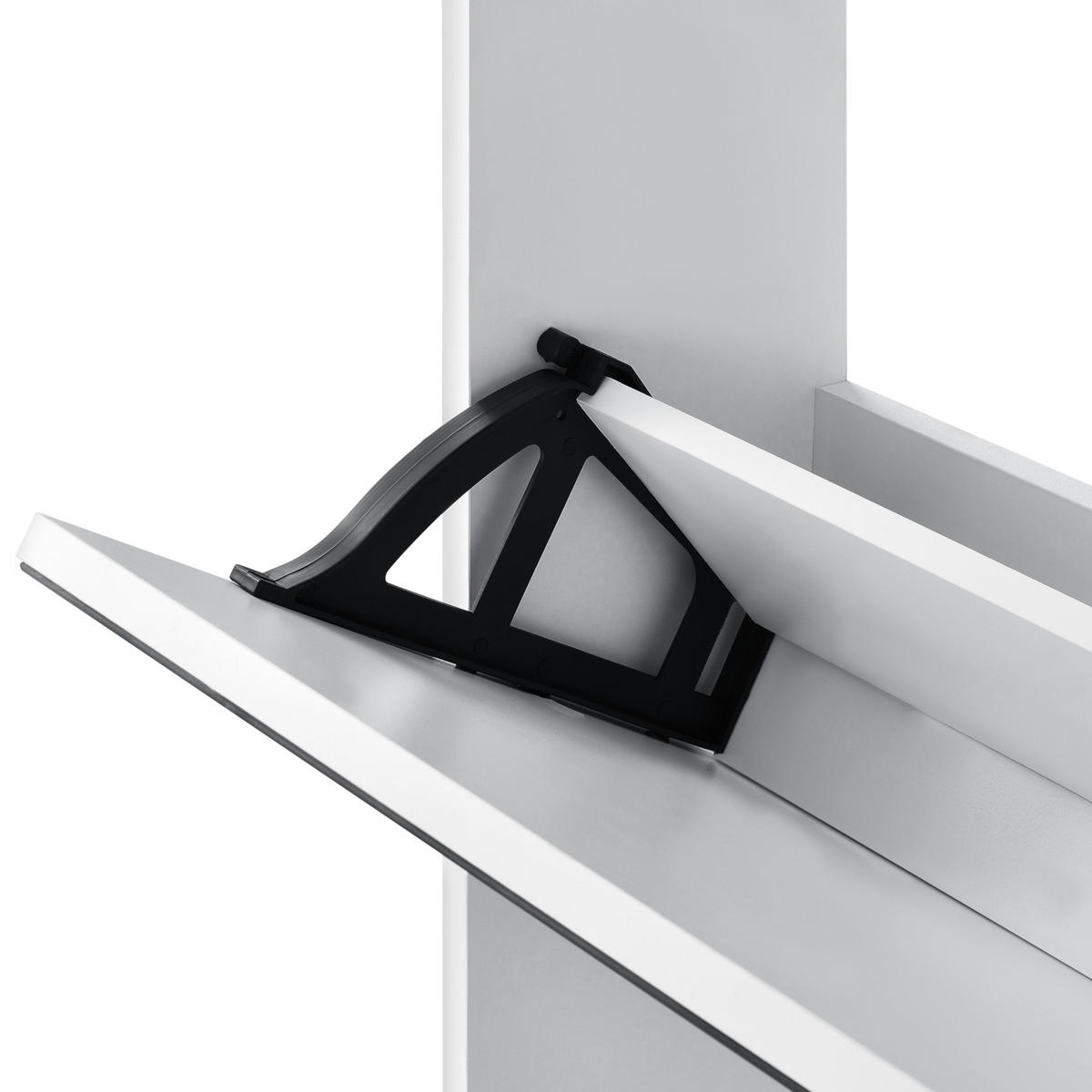 SCHUHKIPPER Lund - Weiß, Holzwerkstoff (17/102.5/63cm) - [en.casa]
