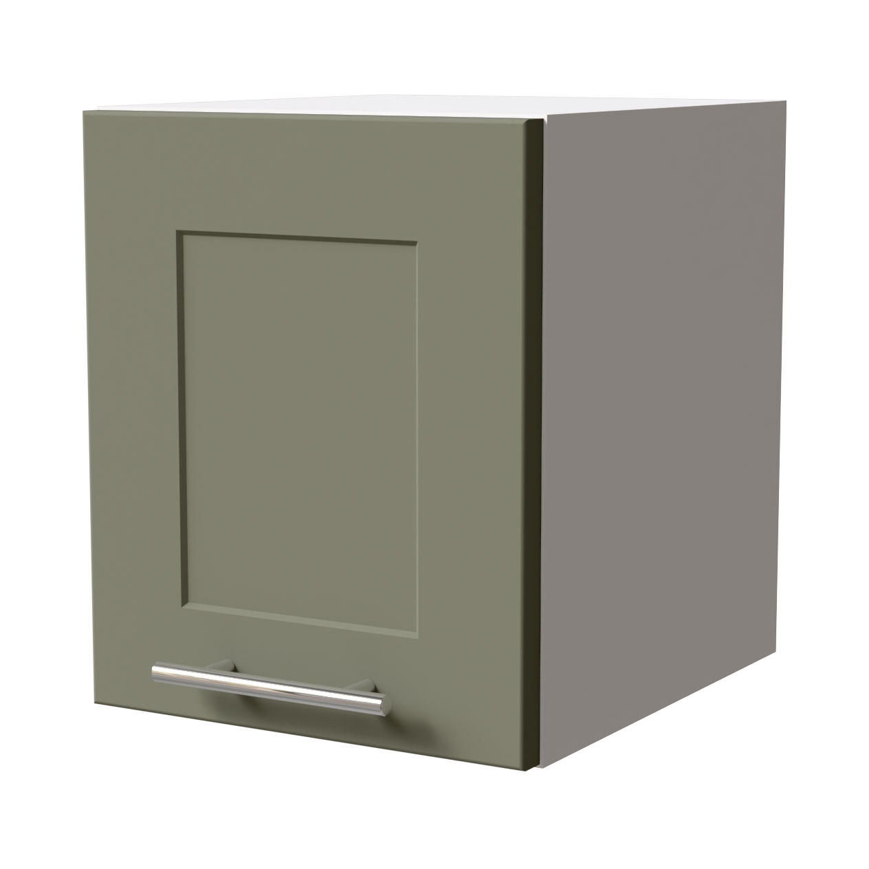 KLAPPHÄNGESCHRANK Oslo W4B/30 Reed Green Matt / Weiß 30 / 32,5 / 36cm - Weiß/Grün, Holz/Holzwerkstoff (30/36/32.5cm) - Feldmann-Wohnen