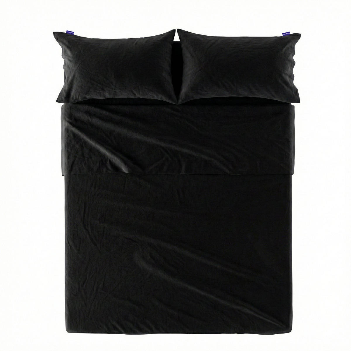 OBERLAKEN Basic Schwarz 210x270 cm (Komfortgrösse) - Schwarz, Textil (210/270cm) - Happy Friday