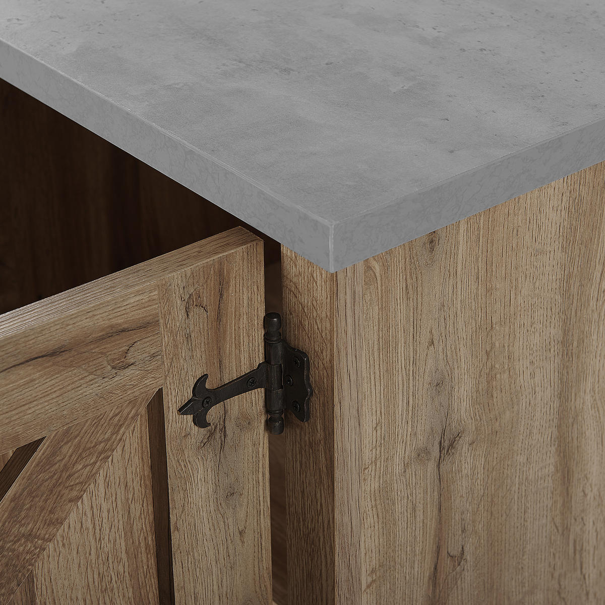 SIDEBOARD Světle hnědý Toronto - hnědá, kompozitní dřevo (101/79/40cm) - Beliani