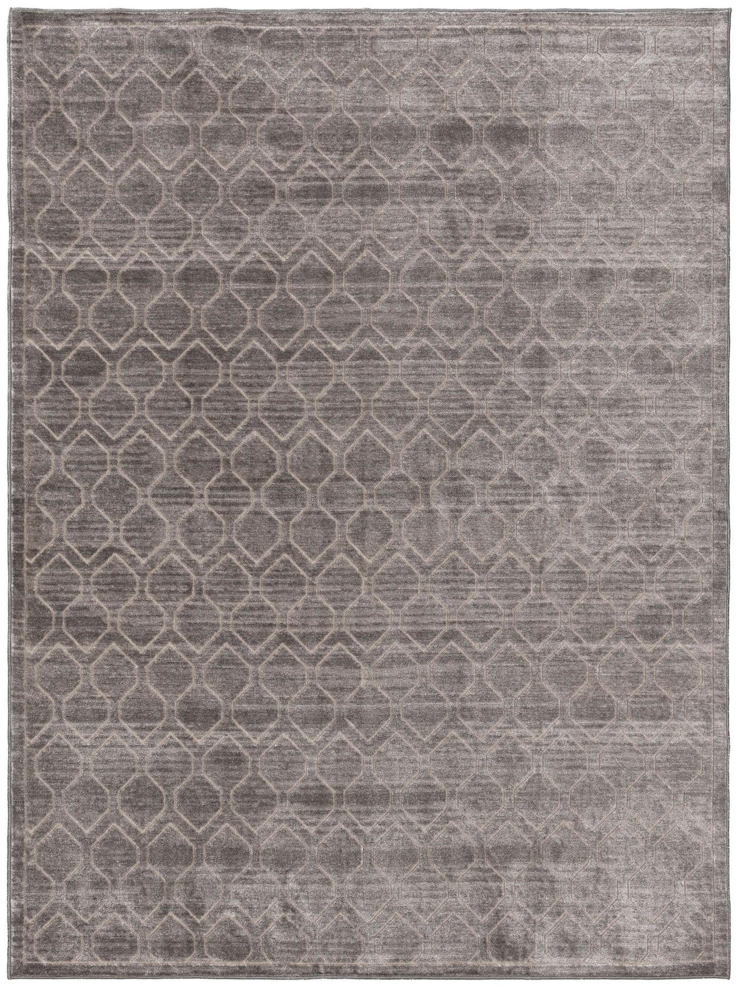 TEPPICH Daisy Grau 100x150 cm - Grau, Textil (100/1cm) - KUNSTLOFT