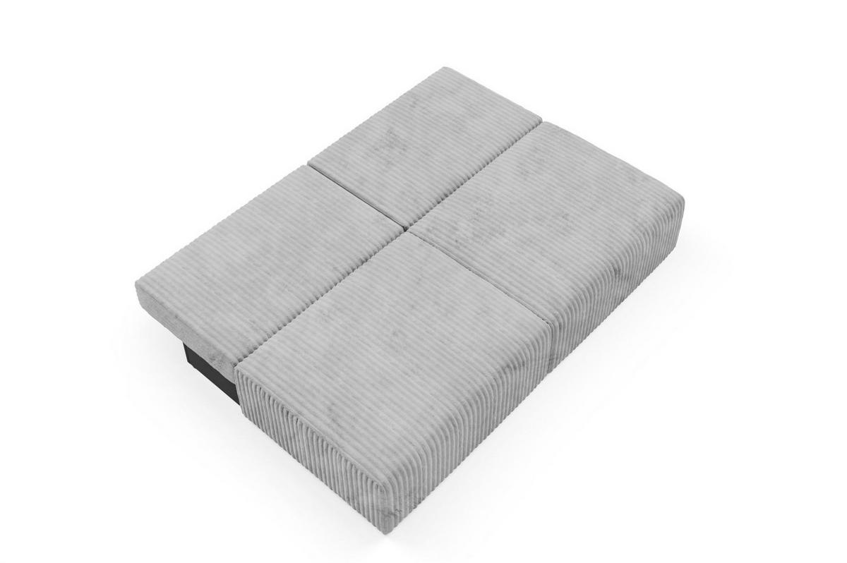 SCHLAFSOFA Natalia Xs - Grau, Holzwerkstoff/Textil (216/85/105cm) - Fun Möbel