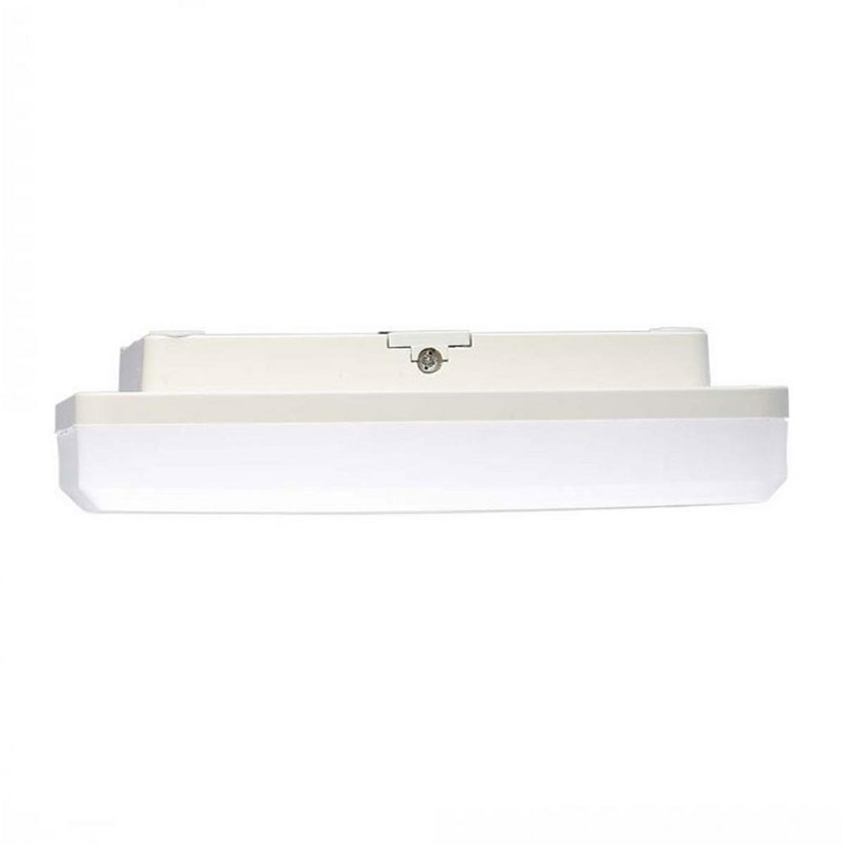 LED DECKENLEUCHTE Kunststoff Weiß Quadrat - Weiß, Kunststoff (20/20/4.75cm)