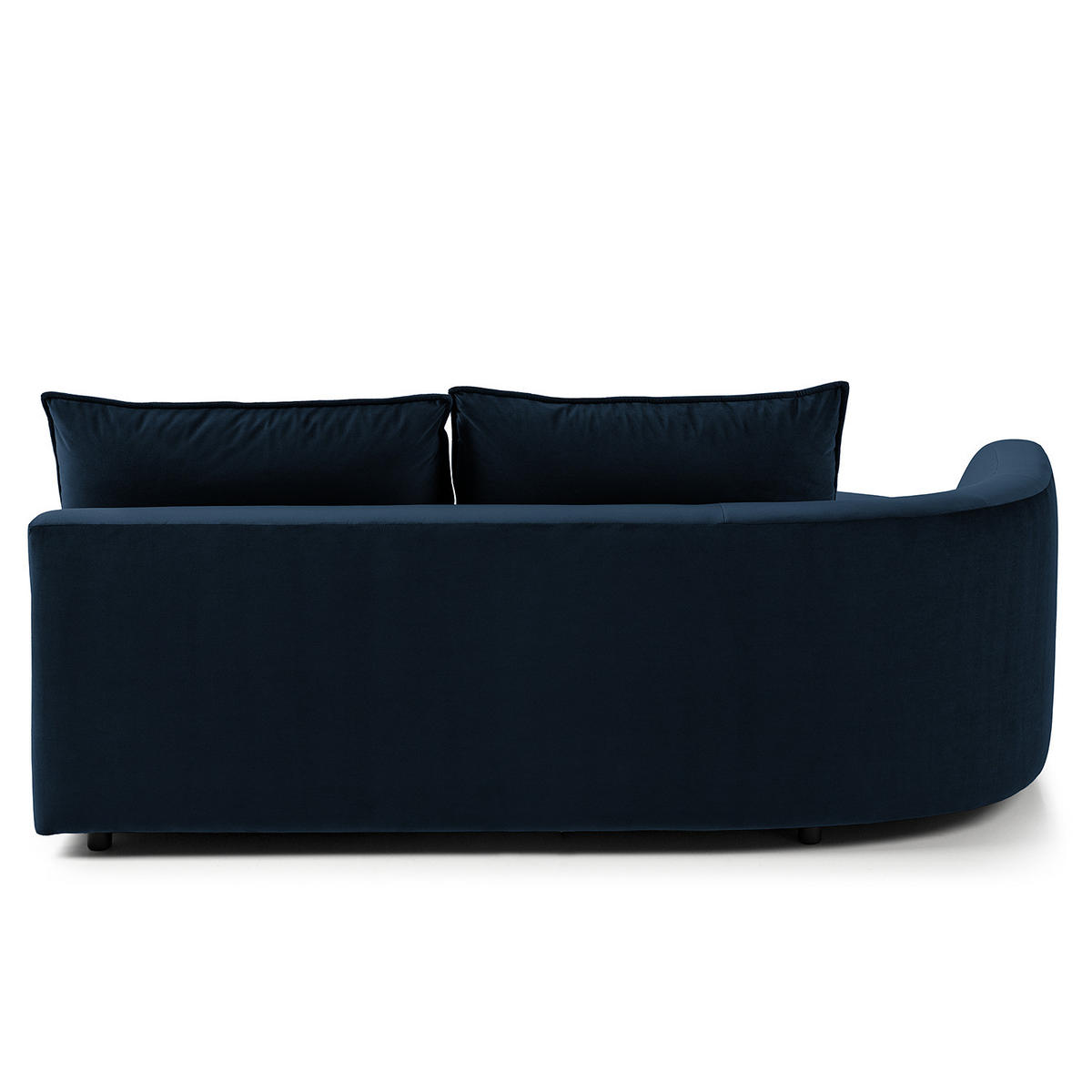 OTTOMANE - modular - Schwarz/Dunkelblau, Kunststoff/Textil (196/82/146cm) - home24
