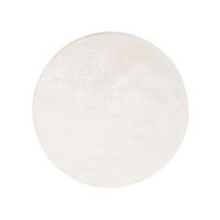 VISKOSETEPPICH rund Nela Ivory ø 200 cm rund - Creme, Textil (200/200cm) - benuta Pure