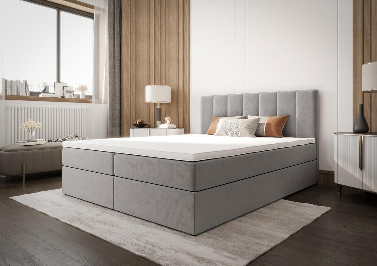 BOXBETT Adelle III Grau 140x200 cm - Grau, Textil (140/200cm) - B&B Home