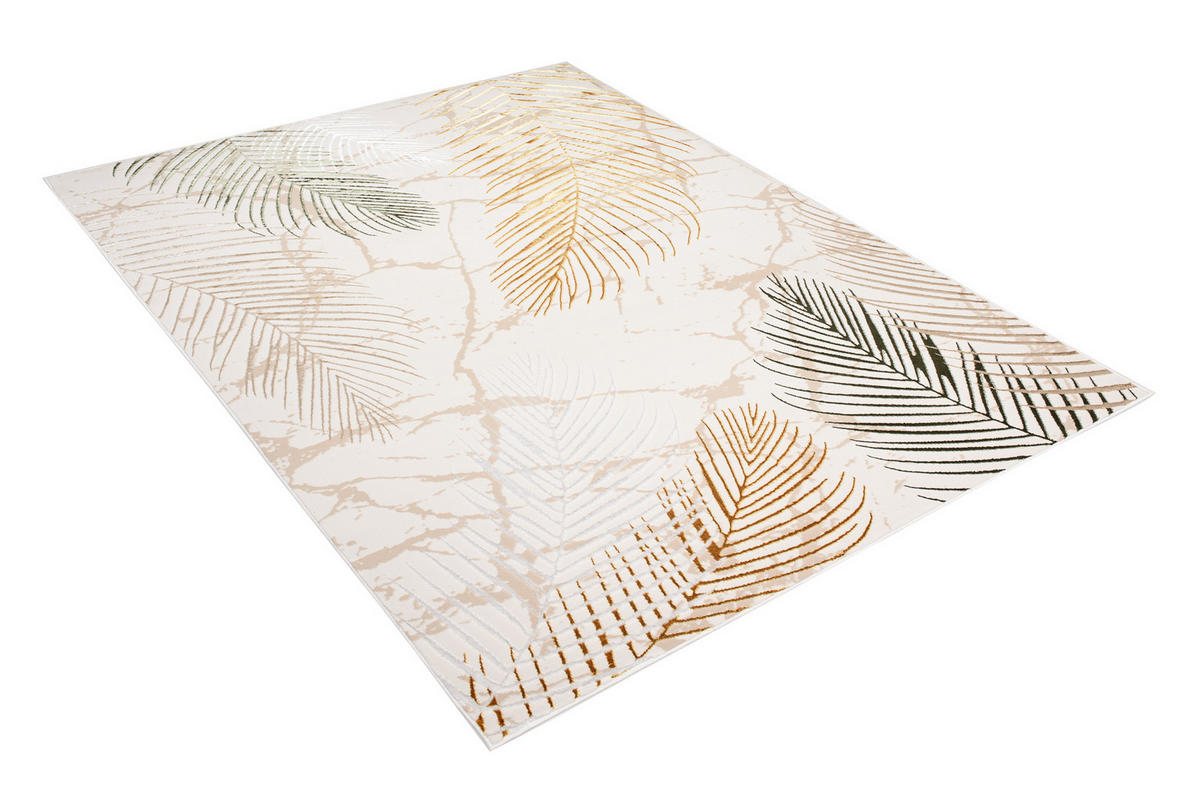 TEPPICH GOLDEN Creme 80/150 cm - Creme, Kunststoff (80/150cm) - Tapiso