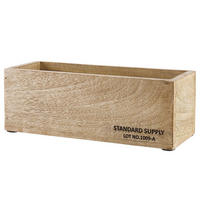 HOLZKASTEN Standard Supply - Beige, Naturmaterialien (28/11/10cm) - Butlers