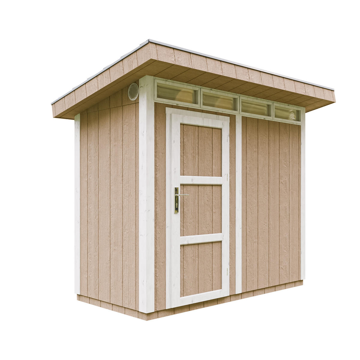 HOLZ-GARTHENHAUS basis LP SmartSide 3m² mit B161xL293xH239 cm - M901 - TERRA BROWN - Hellbraun, Holz (294/239/161cm) - Timbela