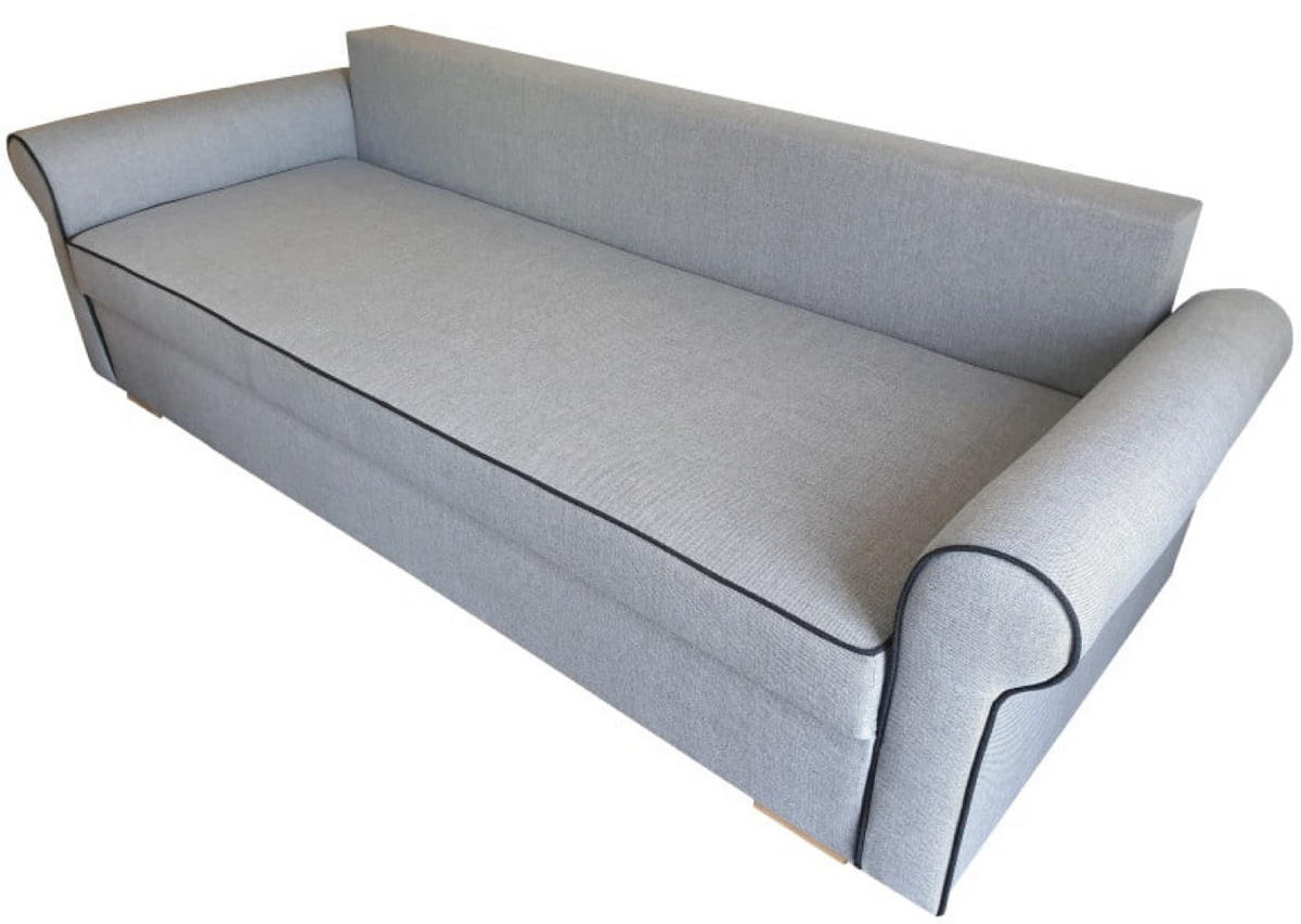 SOFA Grau TOP Mit Schlaffunktion - Grau, Naturmaterialen/Textil (237/76/85cm) - Sepro Meble