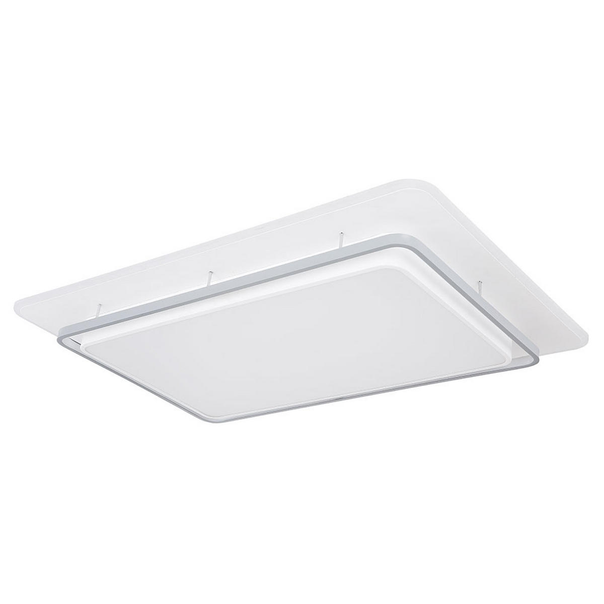 LED DECKENLEUCHTE Metall Grau - Grau, Metall (95/63/10.5cm)