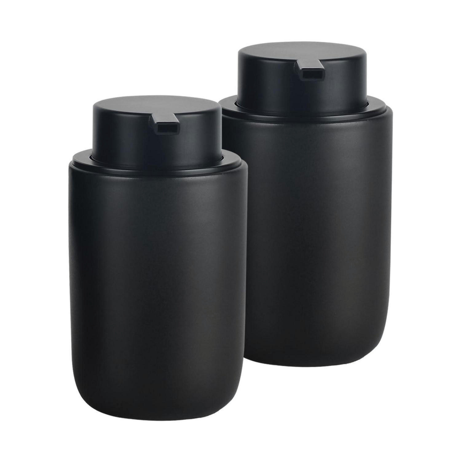 SEIFENSPENDER Keramik Schwarz 350 ml - Schwarz, Keramik (8/14/8cm)