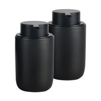 SEIFENSPENDER Keramik Schwarz 350 ml - Schwarz, Keramik (8/14/8cm)